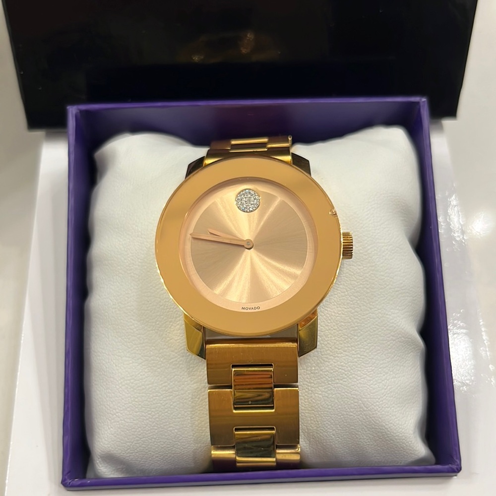 Rose Gold Movado Bold